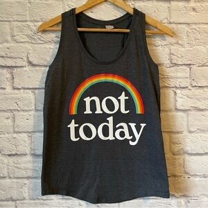 Shein Racerback Tank Top Not Today Size Small